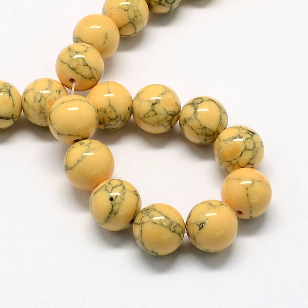 Dyed Synthetic Turquoise Gemstone Bead Strands