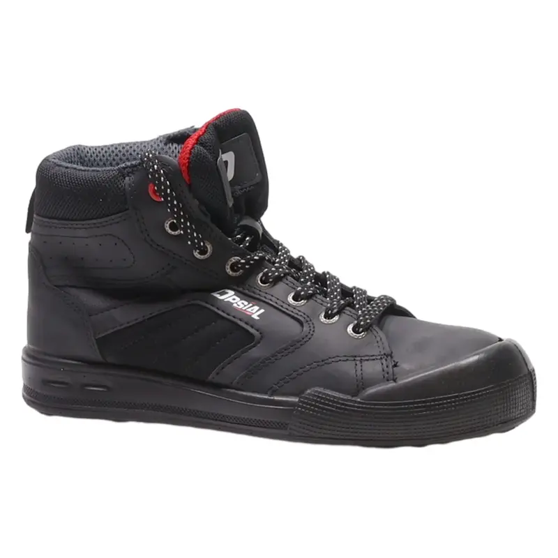 OPSIAL Safety Shoes Black Synthetic Mens UK 7.5