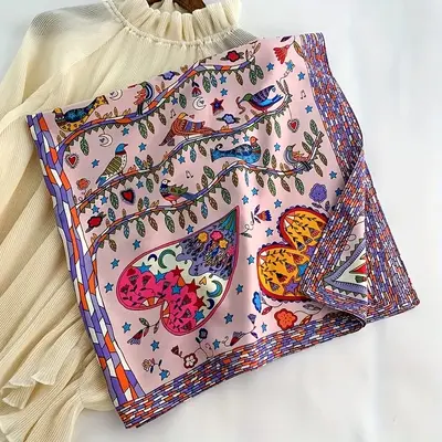 Bohemian Floral Print Scarf for Women - 35.4\