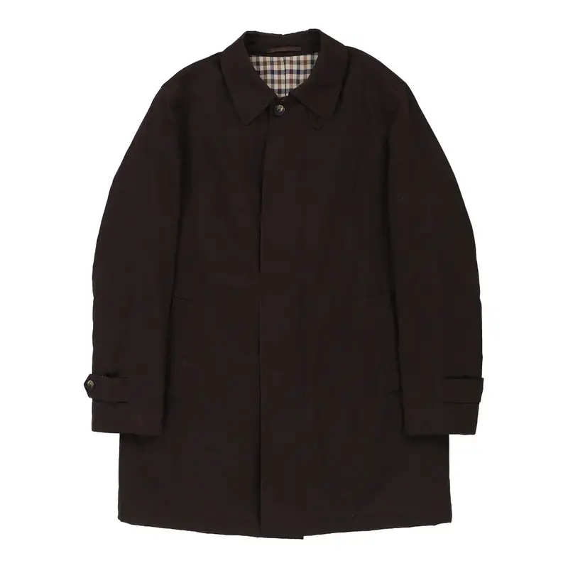 Nervessa Trench Coat - XL Brown Cotton