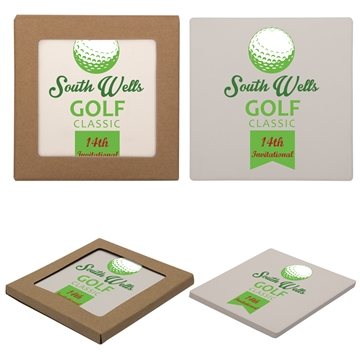 100 Custom Single Square Stone Coaster