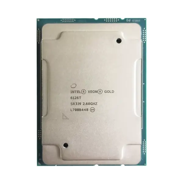 SR3J9 Intel Xeon Gold 6126T 12-Core 2.60GHz 10.40GT/s UPI 19.25MB L3 Cache Socket LGA3647 Processor