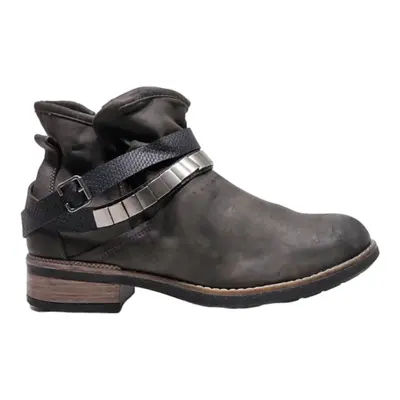 RIEKER Ankle Boots Grey Suede Womens UK 7