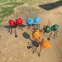 Creative Ant Design Garden Decoration, 4pcs/set Metal Ant Statue, Outdoor Garden Decor for Lawn, Tree, Pot, Window Sill for P...