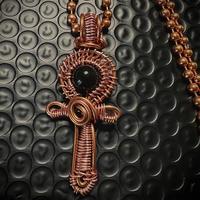 Small Copper Ankh Necklace