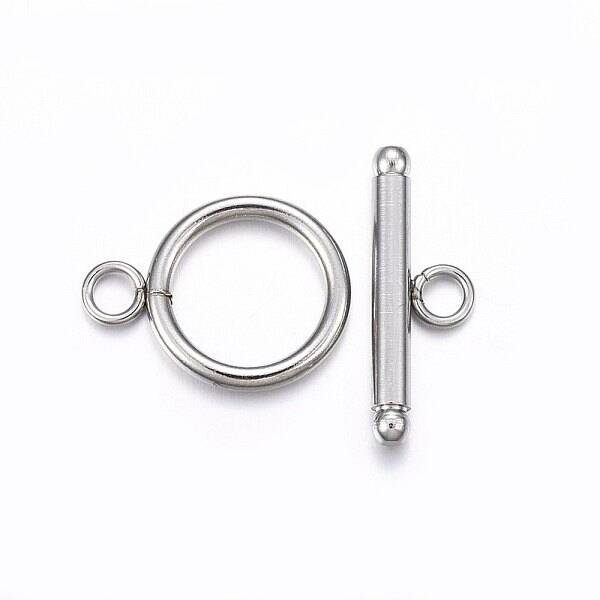 Tarnish Resistant 201 Stainless Steel Toggle Clasps