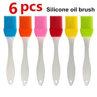 Silicone Oil Brush (6pcs/set), Household Baking & Barbecue Oil Brush, Kitchen Accessories for Home and Outdoor Camping BBQ