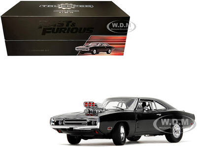 Doms Dodge Charger R/T Black Fast & Furious (2009) Movie TrueSpec Series 1/24 Diecast Model Car by Jada