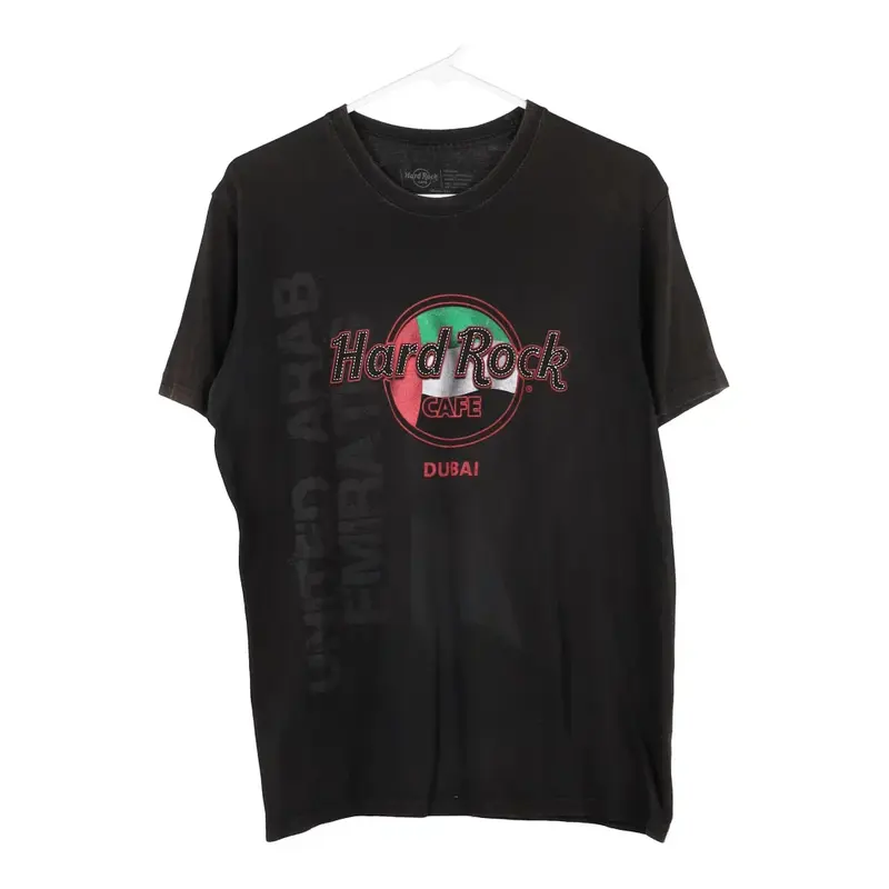Dubai Hard Rock Cafe T-Shirt - Medium Black Cotton