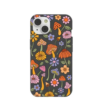 Black Midnight Shrooms iPhone 14/16e Case