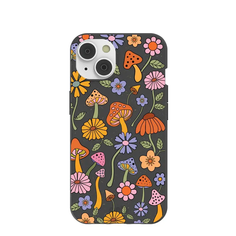 Black Midnight Shrooms iPhone 14/16e Case