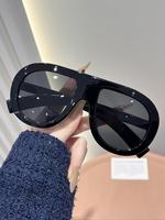 Unisex Fashionable All-match Tinted Lenses Sunglasses, Trendy Casual Large Frames Sunglasses for Everyday Use, Fashion Access...