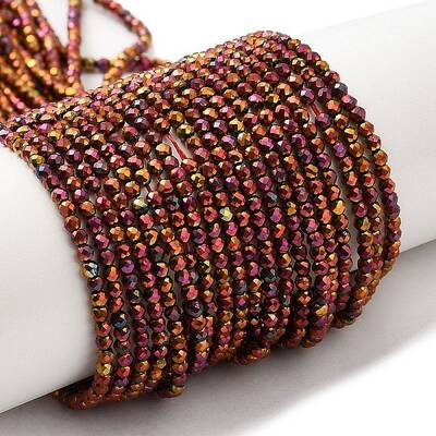 Electroplate Glass Beads Strands