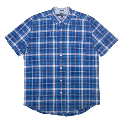 TOMMY HILFIGER Mens Shirt Blue Check L
