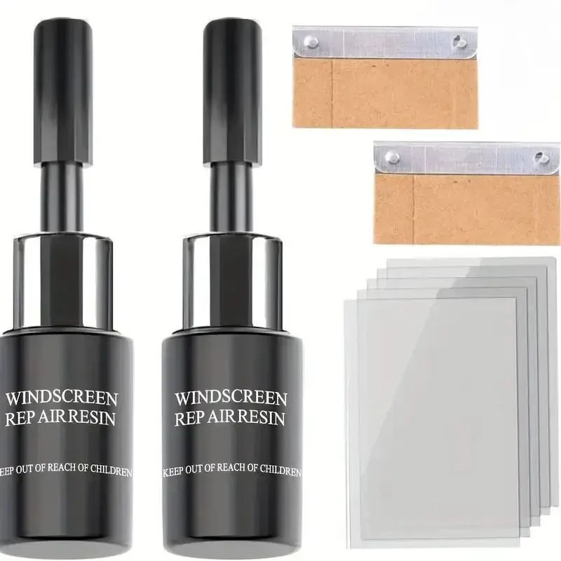 Car Windshield Repair Kit, 2 Counts Car Windshield Crack Repair Tool, Professional Car Glass Repair Tool, Car Body Repair Too...