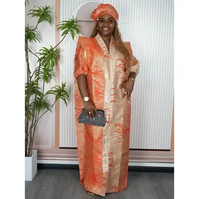 African Dresses for Women Traditional Africa Clothing Dashiki Ankara Outfits Gown Abayas Robe Muslim Kaftan Maxi Long Dress 2...