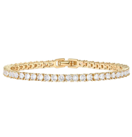 2025 New Women's Bracelet Cuban Bracelet 8-shaped Zircon Bracelet Zircon Tennis Bracelet