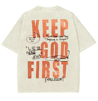 Keep God First Jesus T-Shirt, Christian 2025 Shirts, Vintage I Love Jesus Shirt, Menswear Top Underwear Tshirt Cotton Polyest...