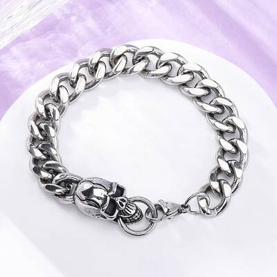 201 Stainless Steel Curb Chain Bracelets