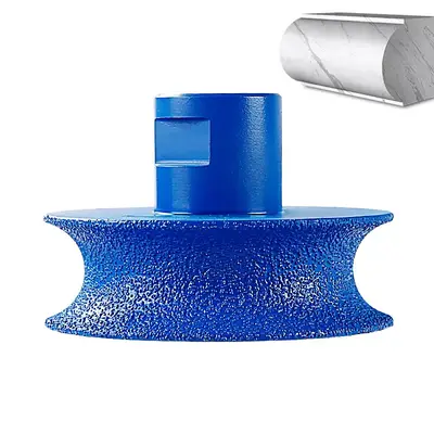 LOZLIN Diamond Semi-Circular Edge Grinding Wheel - 5/8-11 Angle Grinder Mounted for Granite, Marble, Quartz & Tile - Stone Ed...