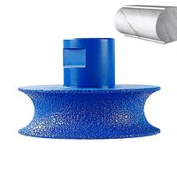 Diamond Semi-Circular Edge Grinding Wheel - 5/8-11 Angle Grinder Mounted for Granite, Marble, Quartz & Tile - Stone Edge Grin...