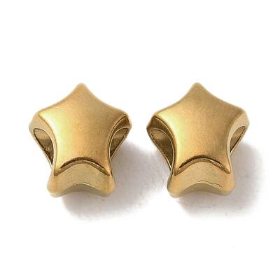 Ion Plating(IP) 304 Stainless Steel European Beads