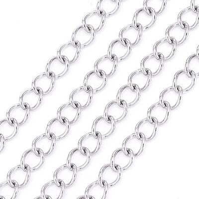 Tarnish Resistant 304 Stainless Steel Curb Chains