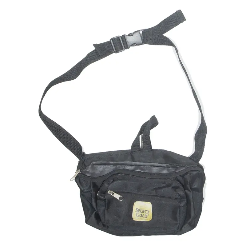 SELECT GOLD Womens Bum Bag Black 90s