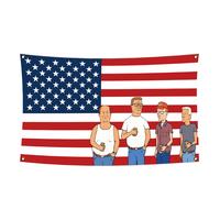 King Of The Hill Pattern Tapestry, 1 Count American Flag Tapestry, Tapestry Wall Hanging, Patriotic Cartoon Tapestry for Man ...
