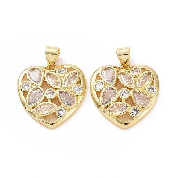Brass Cubic Zirconia Pendants