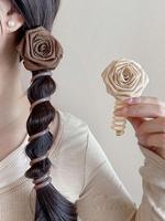 Cute Flower Design Hair Tie, 2024 New Style Fashionable Hair Accessories for Women & Girls, Perfect for High Ponytails and Fi...