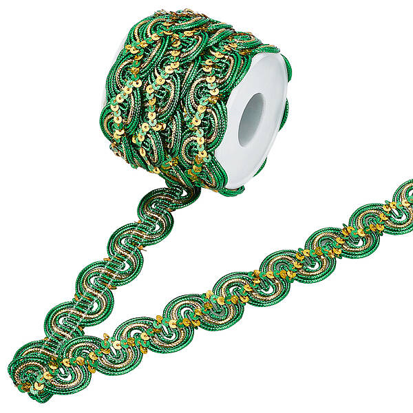 15 Yards Sparkle Polyester Lace Ribbon