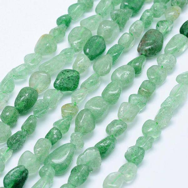 Natural Green Strawberry Quartz Beads Strands