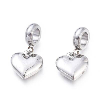 Non-Tarnish 304 Stainless Steel European Dangle Charms
