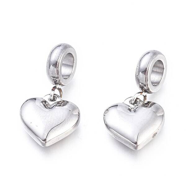 Non-Tarnish 304 Stainless Steel European Dangle Charms