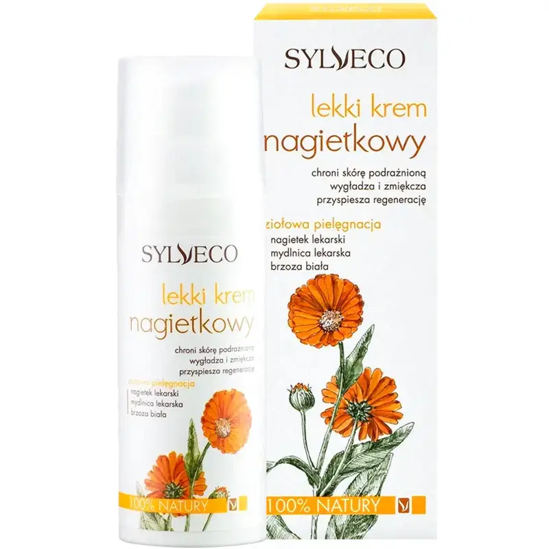 Sylveco Light Calendula - regenerating face cream with betulin 50ml