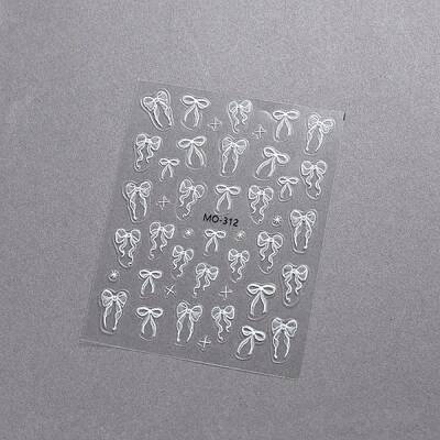 Bowknot Self Adhesive Nail Art Stickers Decals