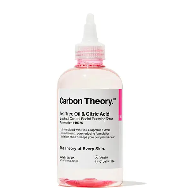 Carbon theory Breakout Control Tea Tree Oil & Citric Acid Purifying Facial Toner 250ml