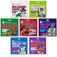 Big League Chew Bubble Gum – 7 Classic Flavors & Nostalgic Fun Strawberry, Cotton Candy, Blue Raspberry, Watermelon, Origin...