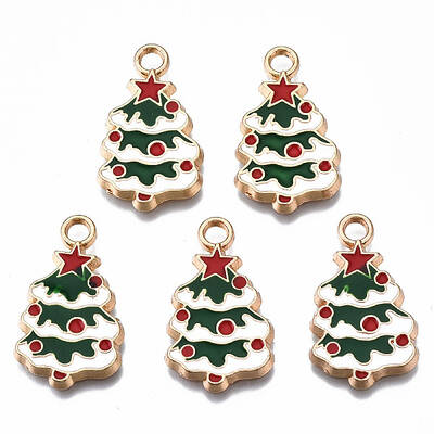 Rack Plating Alloy Enamel Pendants