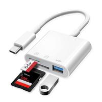 3 In 1 USB C Adapter, Portable USB/SD Card/TF Card to Type C Adapter, Memory Card Reader, Multifunctional Universal USB Hubs ...