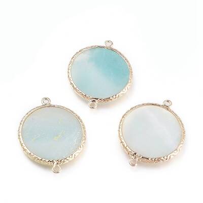 Natural Amazonite Links connectors