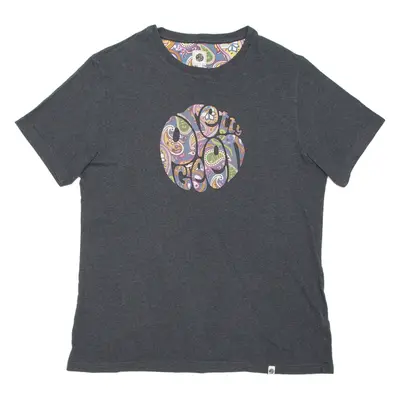 PRETTY GREEN Womens T-Shirt Grey L