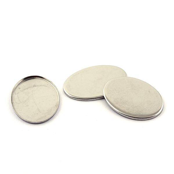 Tarnish Resistant 304 Stainless Steel Plain Edge Bezel Cups
