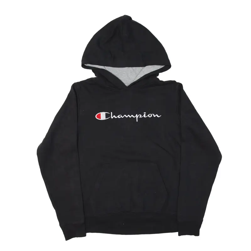 CHAMPION Hoodie Black Pullover Boys XL