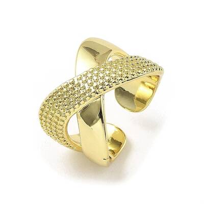 Rack Plating Brass Open Cuff Ring