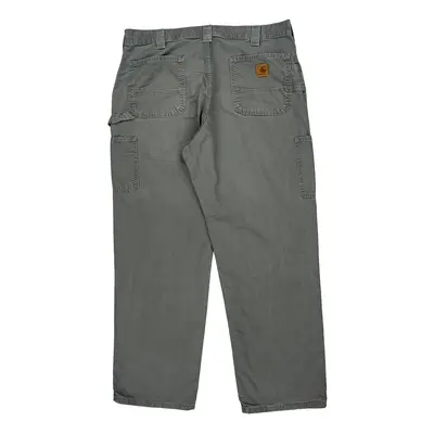 Carhartt Cargo Carpenter Trousers - 36W 31L Grey Cotton | Size: 36″ waist