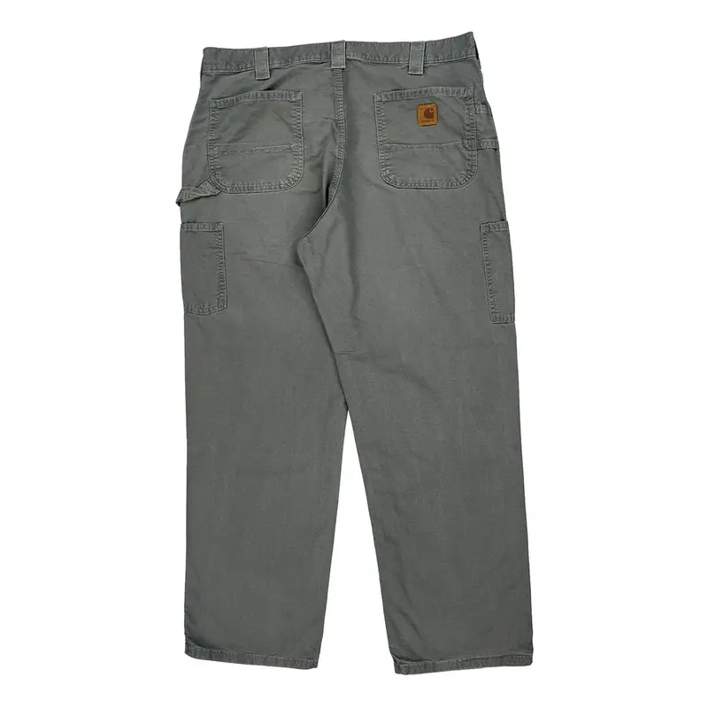 Carhartt Cargo Carpenter Trousers - 36W 31L Grey Cotton | Size: 36″ waist