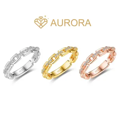 【#182 chain band 】Moissanite Stackable band ring enhancer ring band  Stackable Women Daily Birthday Anniversary Ring Wome...