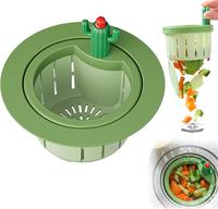 【US 2025 Deals for You Days】Upgraded Pressing Sink Filter, Cactus Sink Strainer, Kitchen Accessories Sink Filter Basket,2...